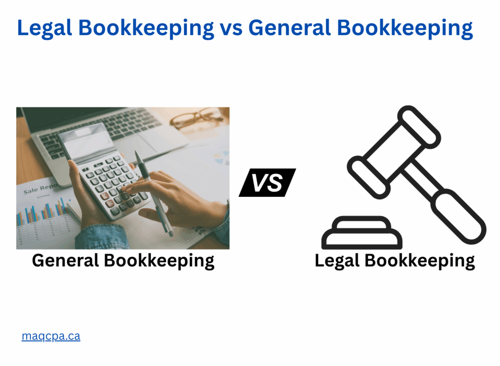 legal bookkeeping vs general bookkeeping